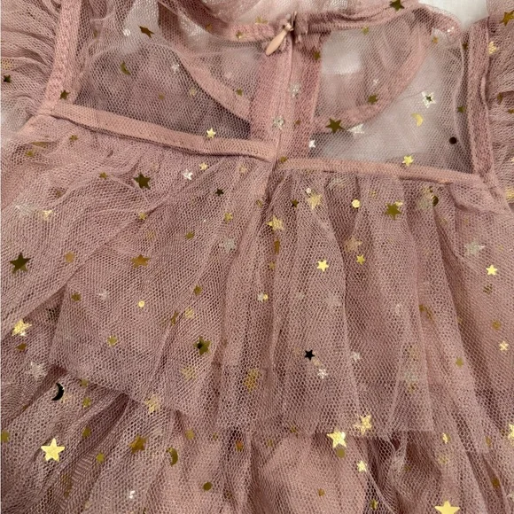 Pink Starry Tulle Dress - Picture 2 of 3